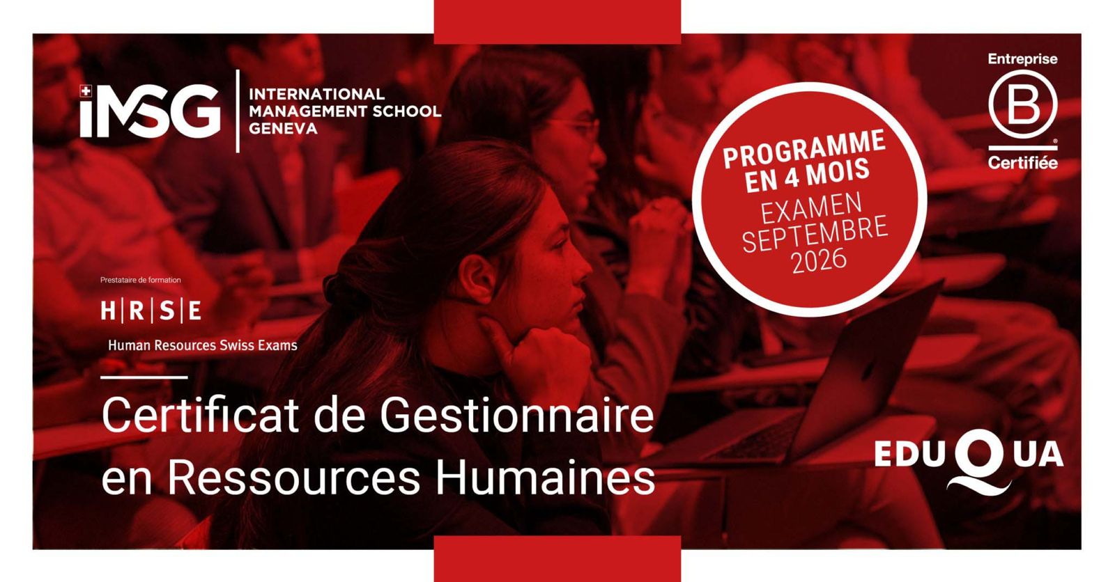 Certificat de gestionnaire RH | IMSG Genève Suisse